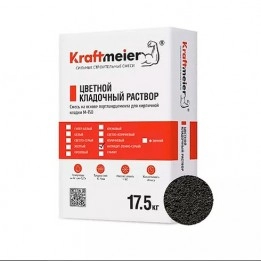 Цветной кладочный раствор темно-серый Kraftmeier 17.5кг_1