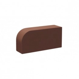 Кирпич радиусный лицевой полнотелый одинарный КС-Керамик R60 шоколад