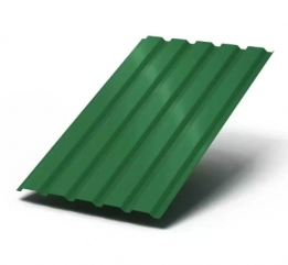 Металлочерепица с покрытием Полиэстер Зеленый лист 0,45 Н=35_1