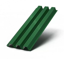 Металлочерепица с покрытием Полиэстер Зеленый лист 0,7 Н=114_1